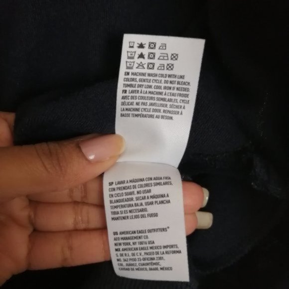 American Eagle Outfitters Rainbow Striped Navy Blue Jacket - Picture 10 of 13